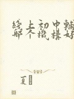 线上初中辅导班哪个机构好