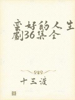 蛮好的人生电视剧36集全