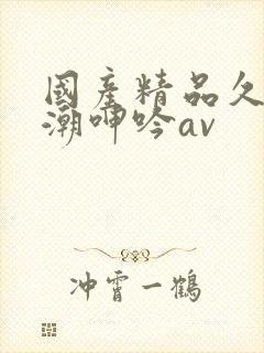 国产精品久久高潮呻吟av