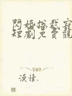 闪婚总裁宠上天短剧免费观看