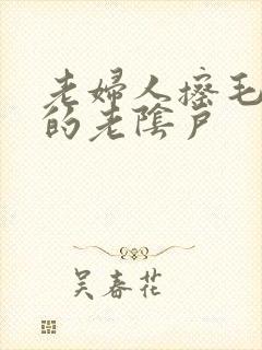 老妇人擦毛茸茸的老阴户