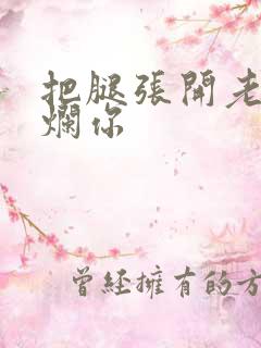 把腿张开老子臊烂你