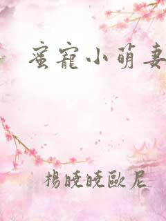 蜜宠小萌妻