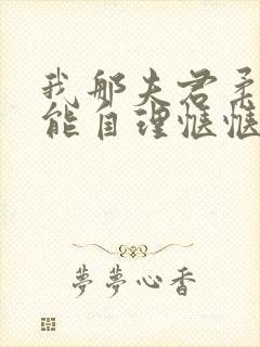 我那夫君柔弱不能自理惬惬容安txt