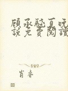 顾承骁夏晚宁小说免费阅读最新章节