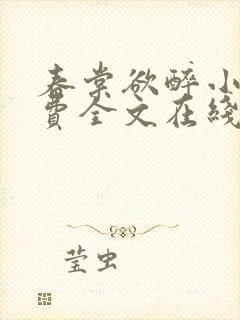 春棠欲醉小说免费全文在线阅读