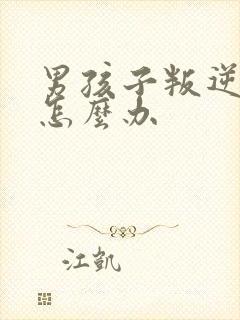 男孩子叛逆期该怎么办