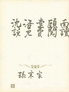 沈洛棠顾南行小说免费阅读