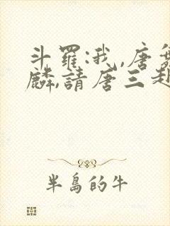 斗罗:我,唐舞麟,请唐三赴死