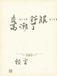 爽灬舒服灬快灬高潮了