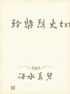 干柴烈火txt