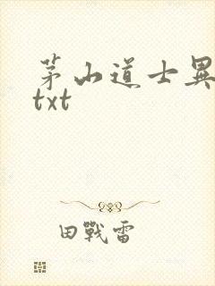 茅山道士异界游txt