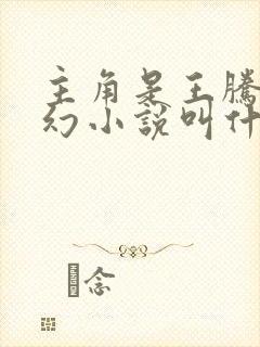 主角是王腾的玄幻小说叫什么