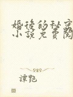 婚后的秘密张妍小说免费阅读全文