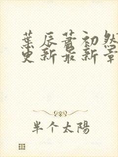 叶辰萧初然刚刚更新最新章节列表