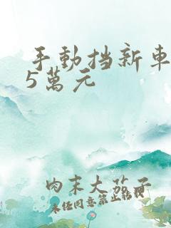 手动挡新车3一5万元