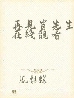 再见肖先生短剧在线观看