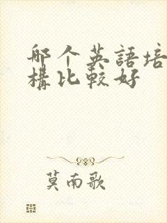 哪个英语培训机构比较好