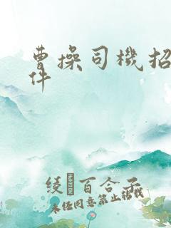 曹操司机招募条件