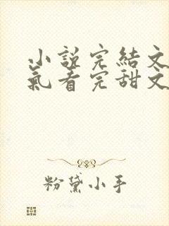 小说完结文一口气看完甜文