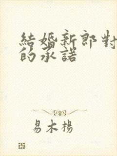 结婚新郎对新娘的承诺