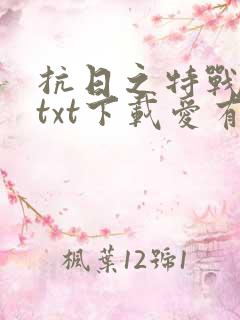 抗日之特战兵王txt下载爱有声