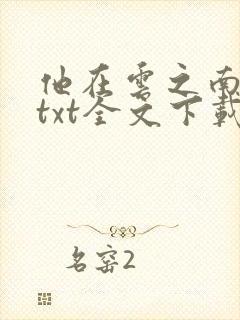 他在云之南小说txt全文下载