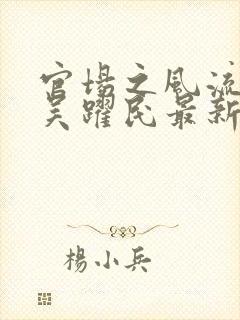 官场之风流医少吴跃民最新章节在线阅读