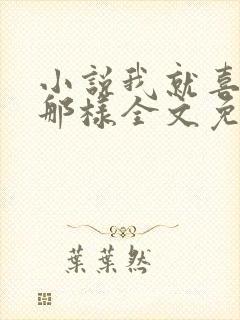 小说我就喜欢他那样全文免费阅读