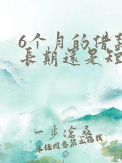 6个月的借款是长期还是短期