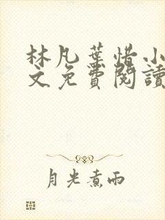 林凡叶惜小说全文免费阅读最新