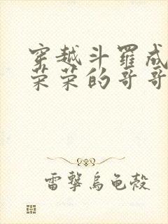 穿越斗罗成为宁荣荣的哥哥