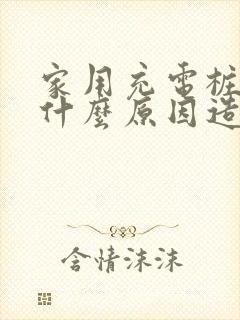 家用充电桩跳闸什么原因造成的