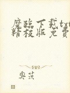 魔临下载txt精校版免费阅读