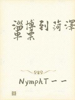 淄博到菏泽的火车票