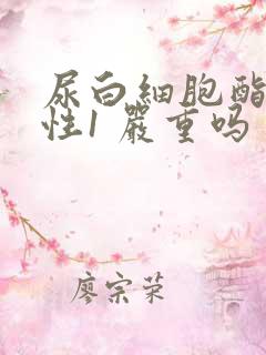 尿白细胞酯酶阳性1 严重吗