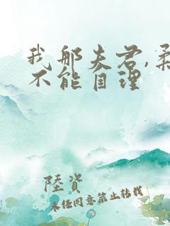 我那夫君,柔弱不能自理