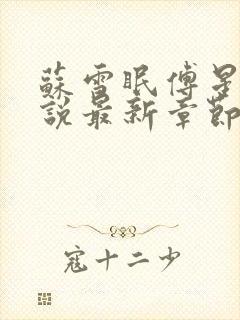 苏雪眠傅星澜小说最新章节免费阅读