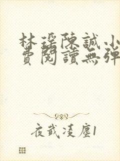 林瑶陈诚小说免费阅读无弹窗