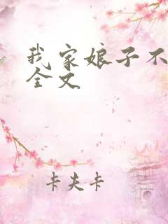 我家娘子不对劲全文