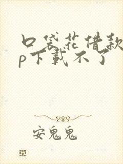 口袋花借款app下载不了