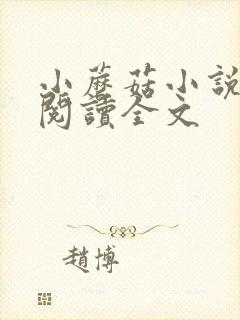 小蘑菇小说免费阅读全文