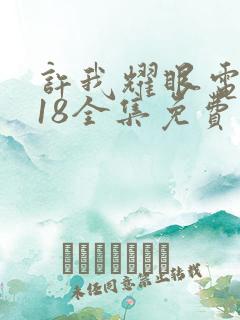 许我耀眼电视剧18全集免费观看