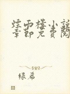 烟雨楼小说最新章节免费阅读无弹窗