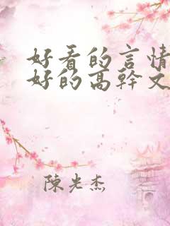 好看的言情文笔好的高干文