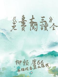 《妻大三》小说免费阅读全文