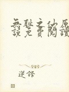 无耻之仙原著小说免费阅读