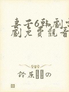 妻子6韩剧电视剧免费观看全集