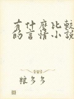 有什么比较好看的言情小说