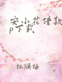 安小花借款app下载